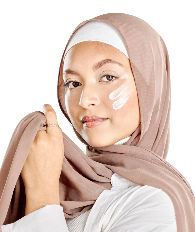 Portrait of a glowing beautiful muslim woman isola 2023 11 27 05 02 39 utc